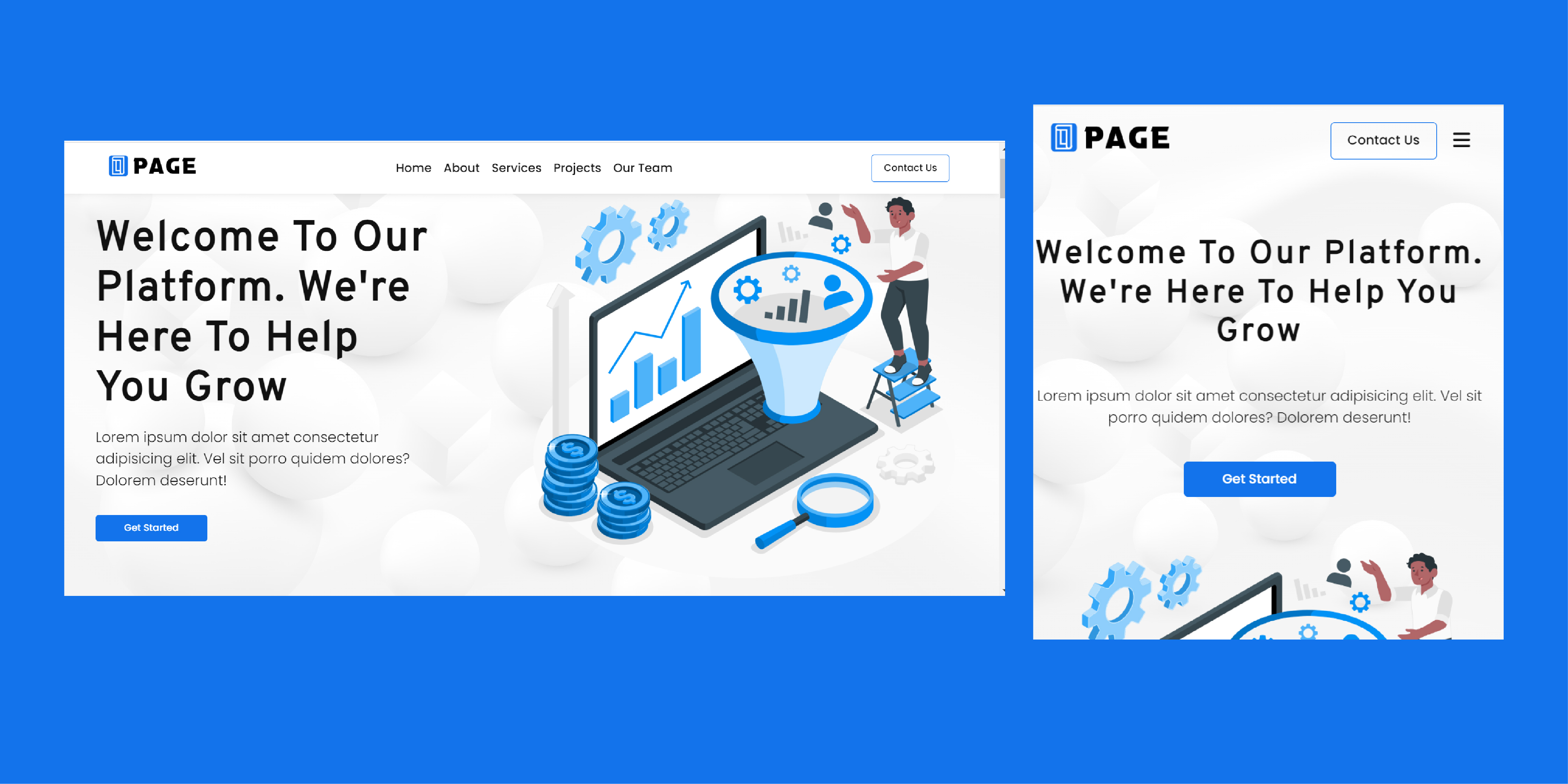 Agency Landing Page